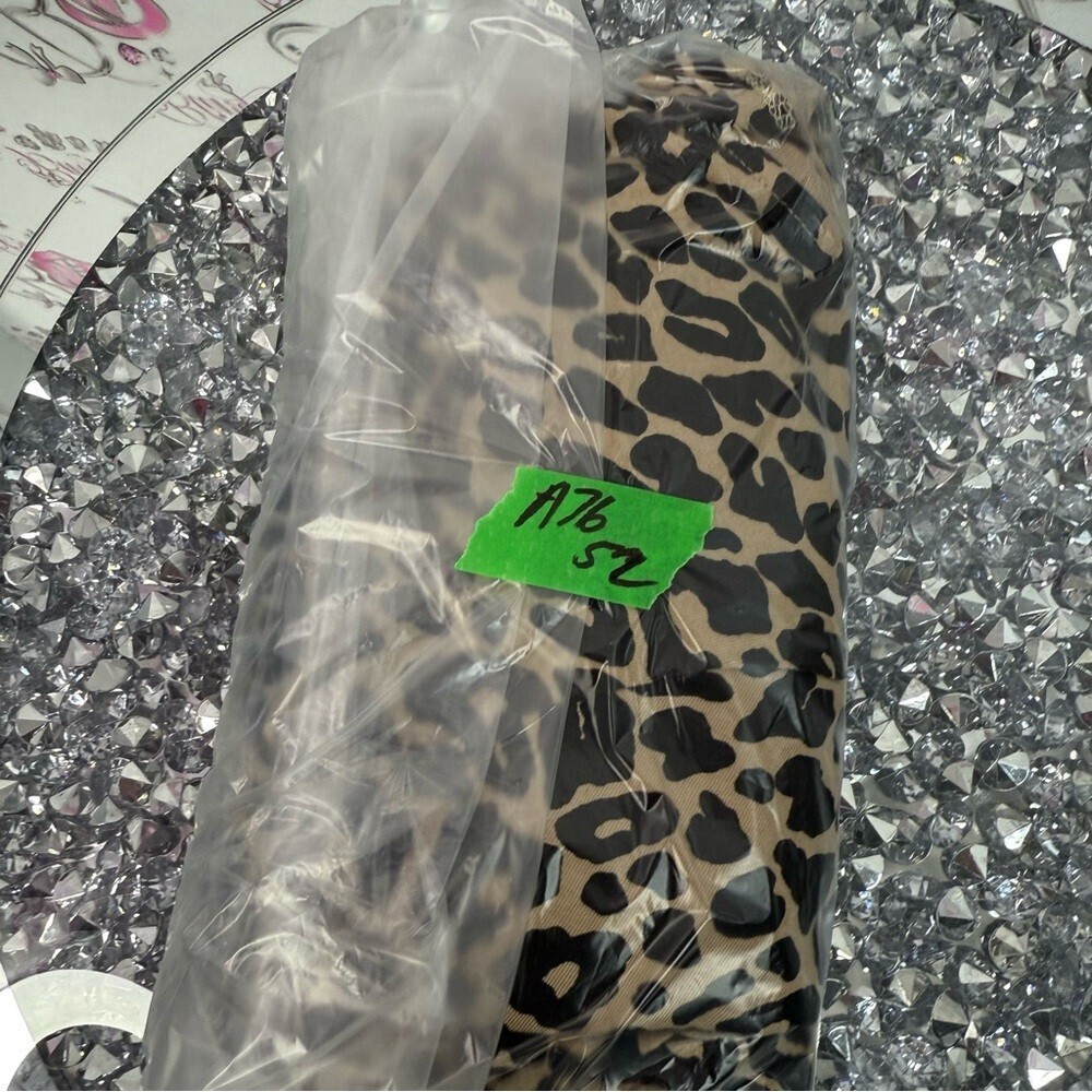 Zara T-shirt cheetah animal print flowy Leopard Print Top - Black and Tan - Picture 10 of 10